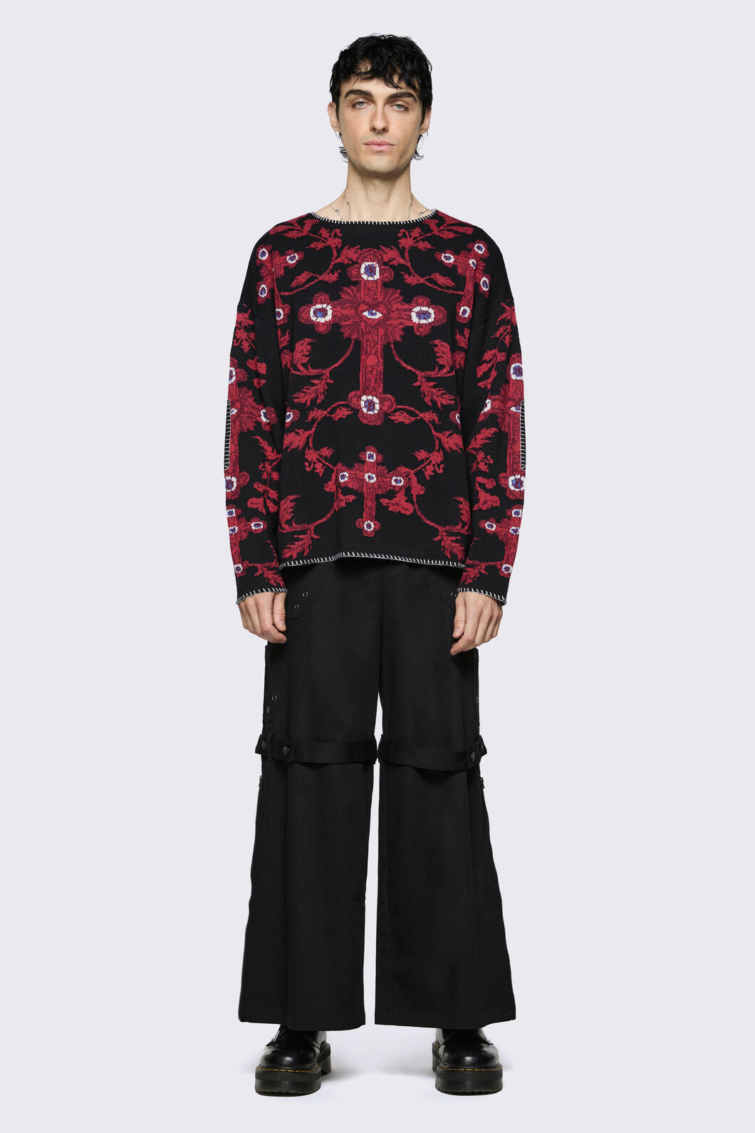 Dangerfield - Subreligion Knit - black-red