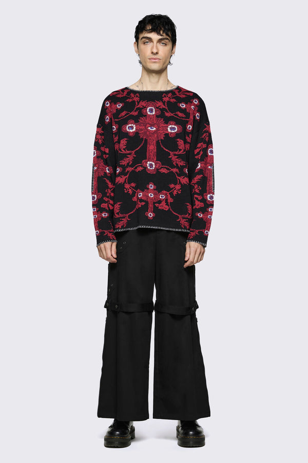 Dangerfield - Subreligion Knit - black-red