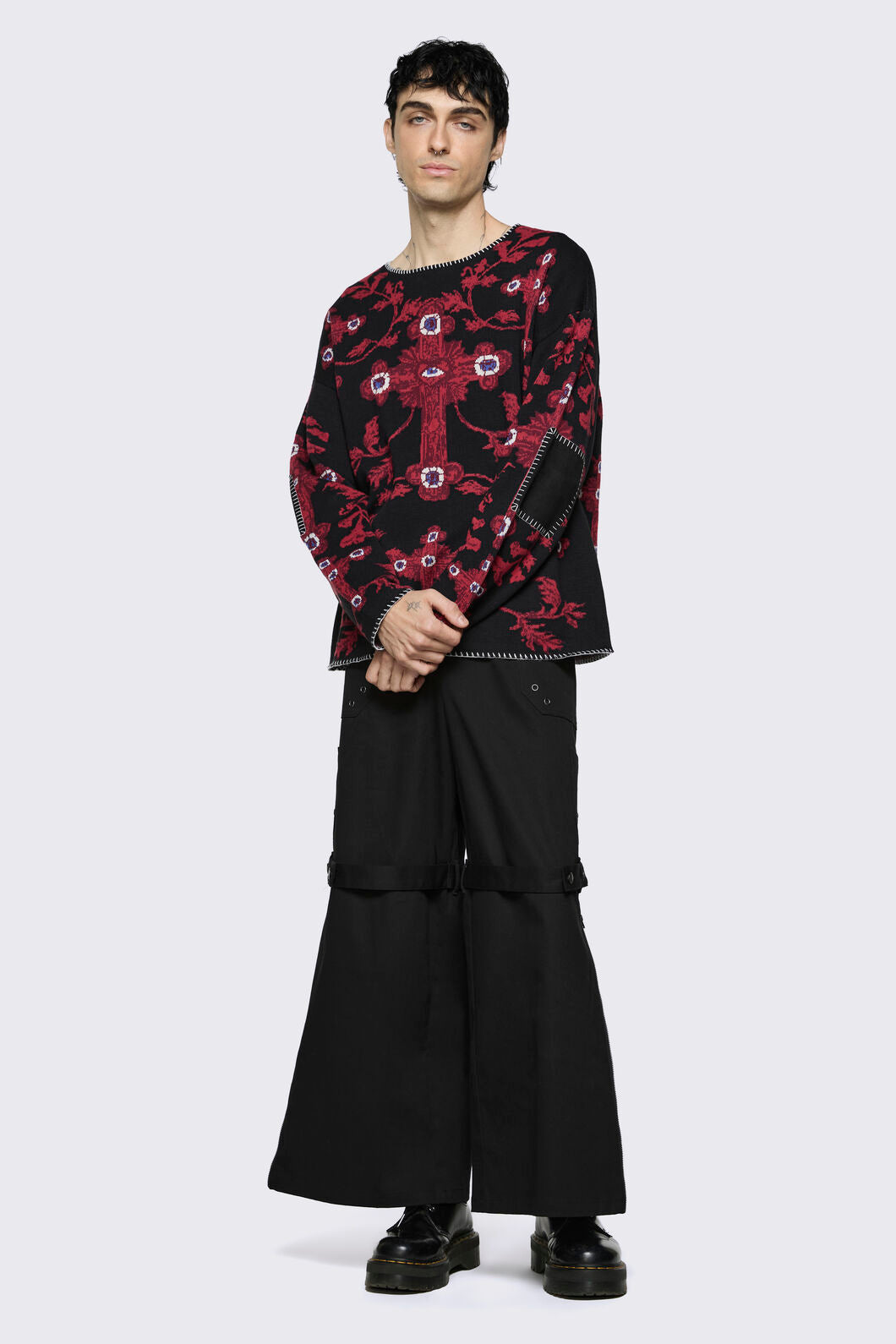 Dangerfield - Subreligion Knit - black-red