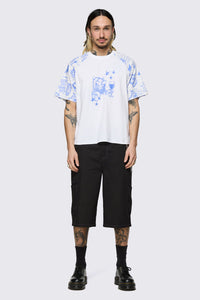 Dangerfield - Sketchy Raglan Tee - white