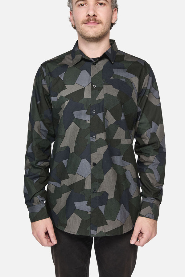 Dangerfield - Splinter Camo Shirt - grey