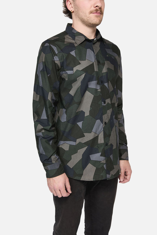 Dangerfield - Splinter Camo Shirt - grey
