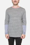 Dangerfield - Tri Colour LS Tee - grey