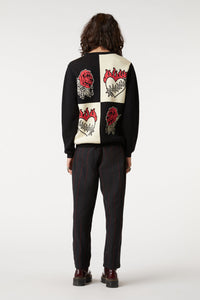 Dangerfield - Paint The Roses Knit - black