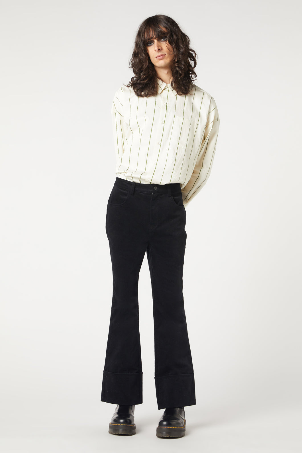 Dangerfield - Ziggy Velvet Pant - black