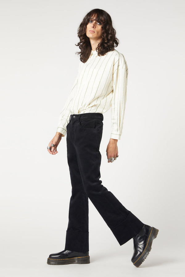 Dangerfield - Ziggy Velvet Pant - black