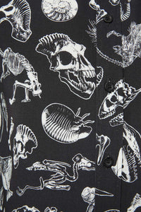 Dangerfield - Body Fossils Printed Short Sleeve Shirt - black