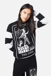 Dangerfield - The Fool Stripe Knit Jumper - black