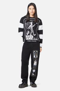 Dangerfield - The Fool Stripe Knit Jumper - black