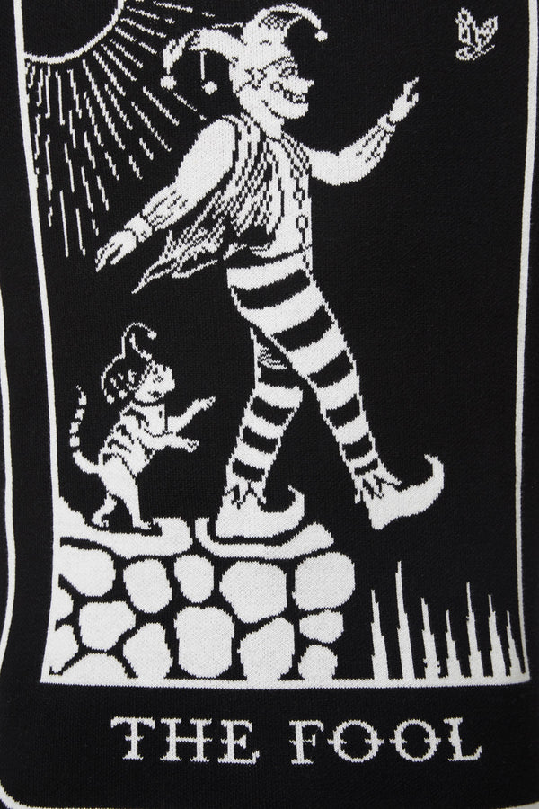 Dangerfield - The Fool Stripe Knit Jumper - black