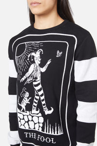 Dangerfield - The Fool Stripe Knit Jumper - black