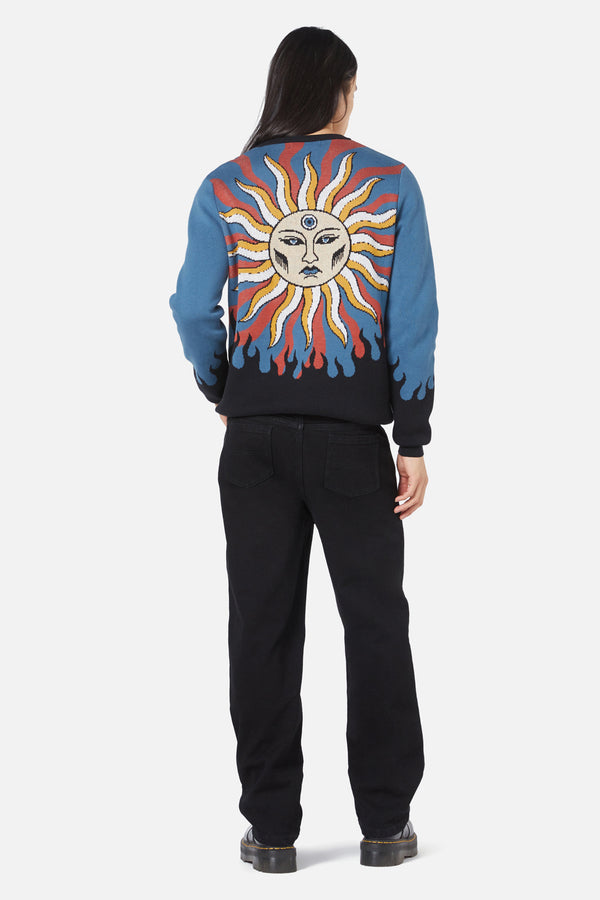 Dangerfield - Traditional Tarot Knit Jumper - blue