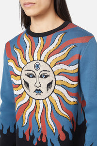 Dangerfield - Traditional Tarot Knit Jumper - blue