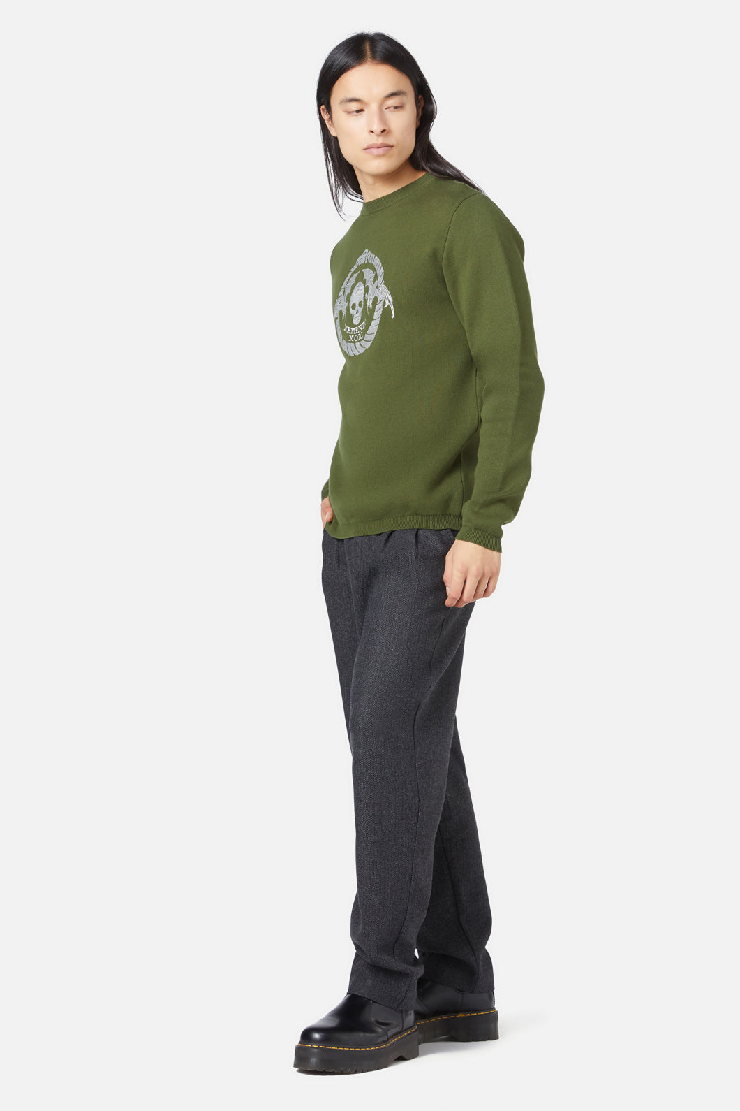 Dangerfield - Memento Mori Emblem Knit - green