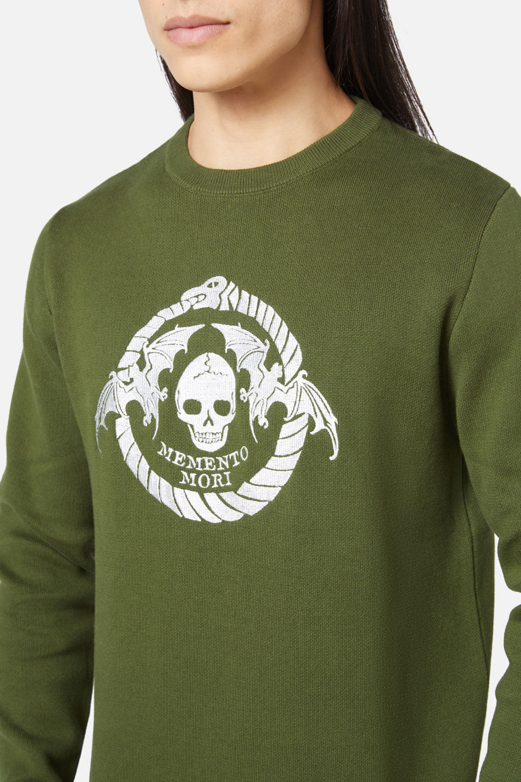 Dangerfield - Memento Mori Emblem Knit - green