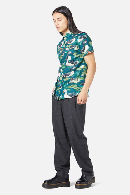 Dangerfield - Duck To Water SS Shirt - blue