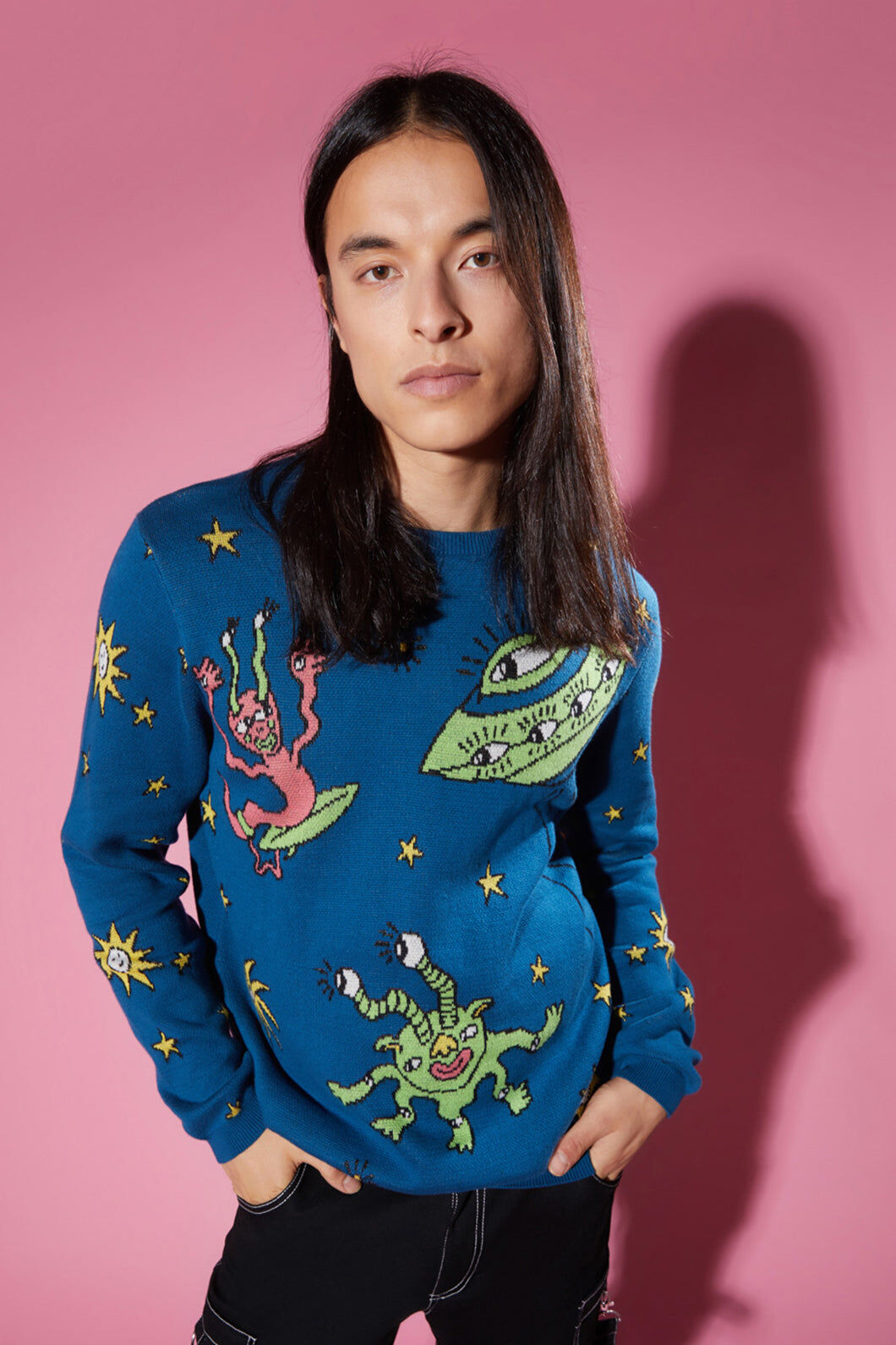 Dangerfield - UFO Special Delivery Knit - navy