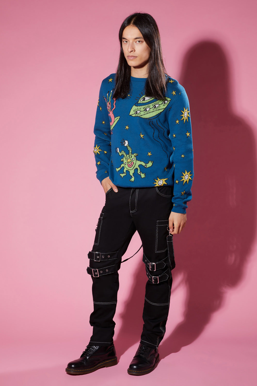 Dangerfield - UFO Special Delivery Knit - navy