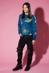 Dangerfield - UFO Special Delivery Knit - navy