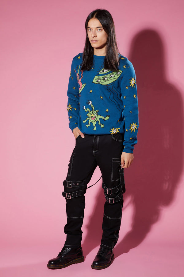 Dangerfield - UFO Special Delivery Knit - navy