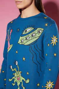 Dangerfield - UFO Special Delivery Knit - navy