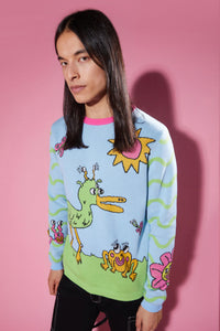 Dangerfield - Ducking Awesome Knit - blue