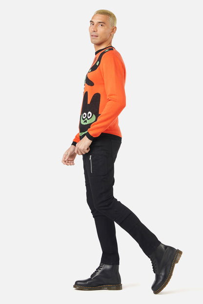 Dangerfield - Peculiar Puss Knit - orange