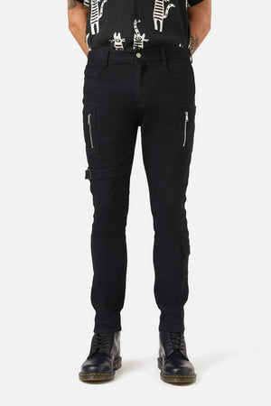Dangerfield - Fighting Evil Utility Skinny Jean - black