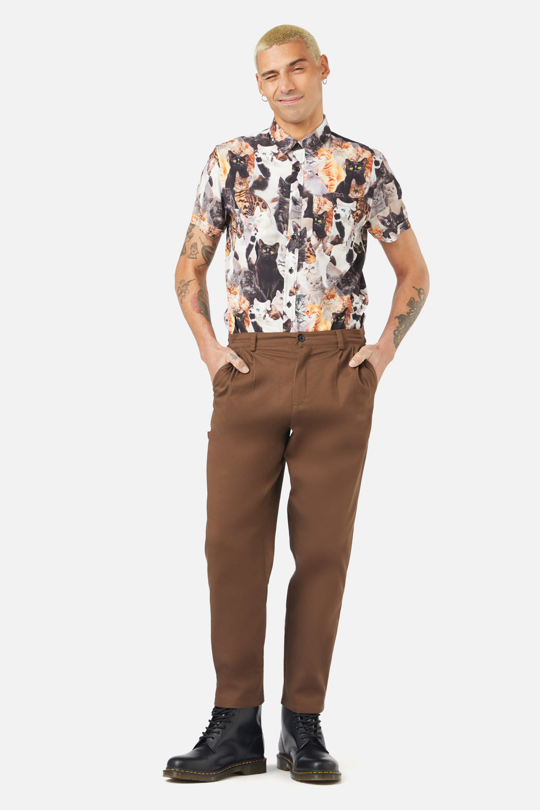 Dangerfield - Catnip Straight Leg Pant - brown