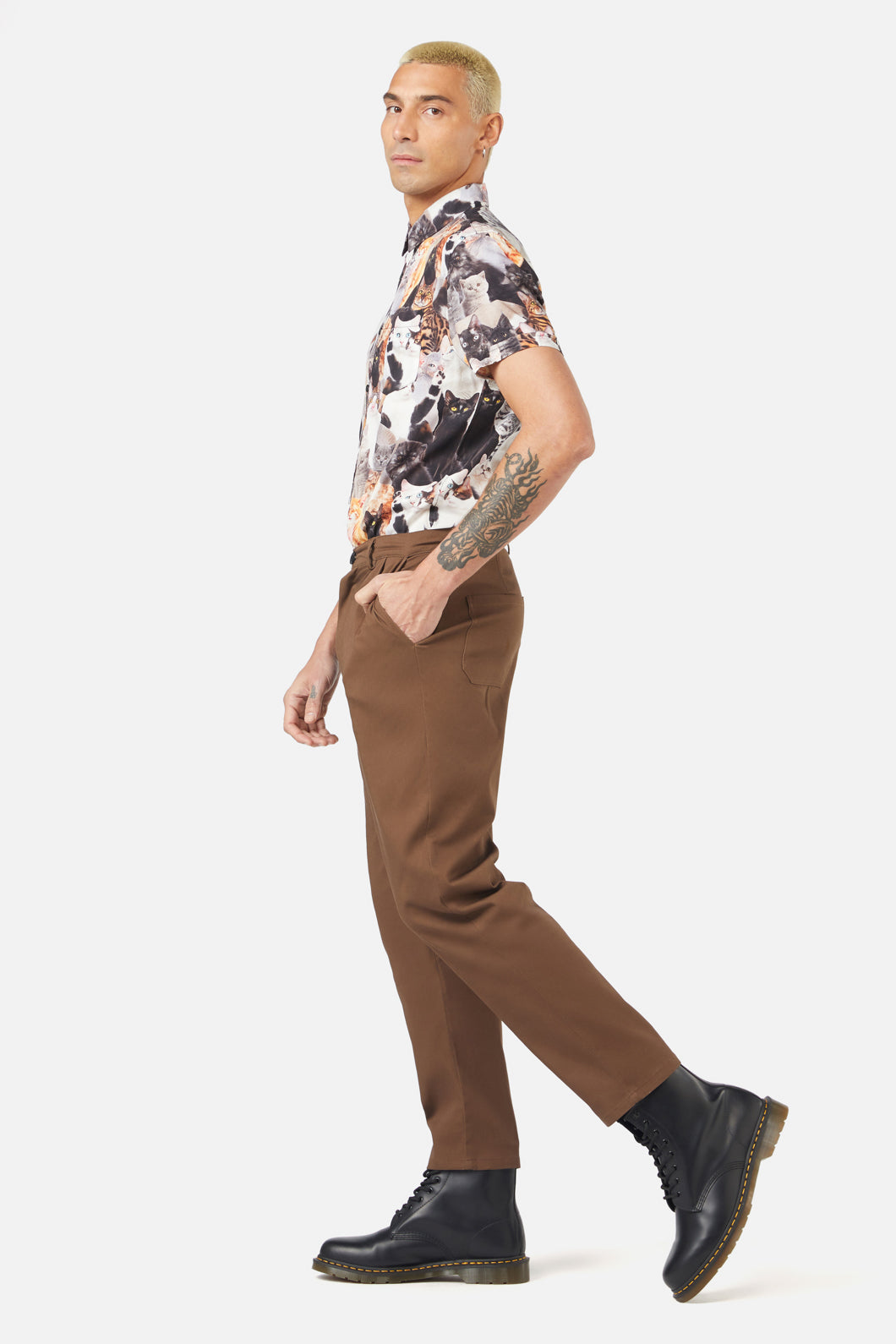 Dangerfield - Catnip Straight Leg Pant - brown