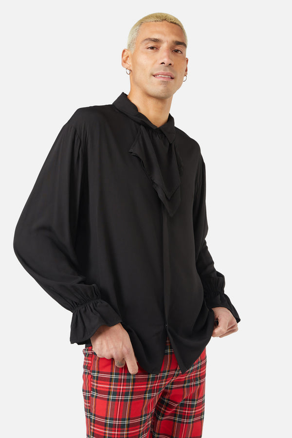 Dangerfield - Fighting Evil Cravat Blouse - black