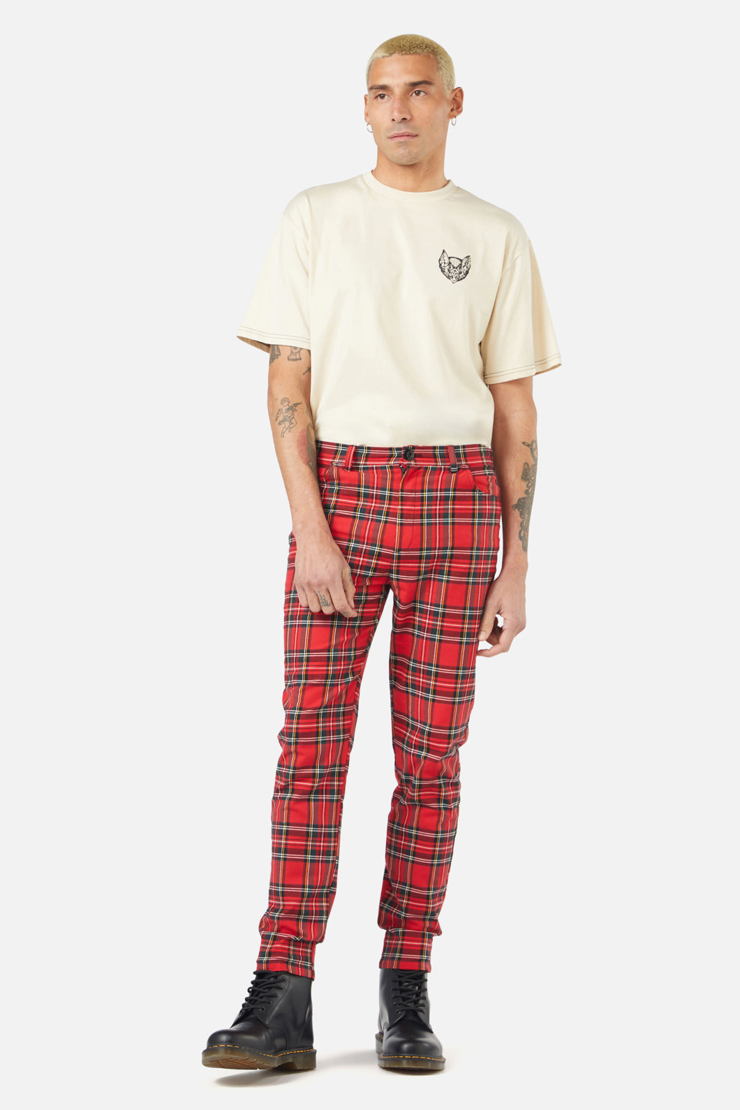 Dangerfield - Chosen Tartan Unisex Pant - red