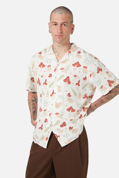 Dangerfield - Harmony Printed Shirt - cream