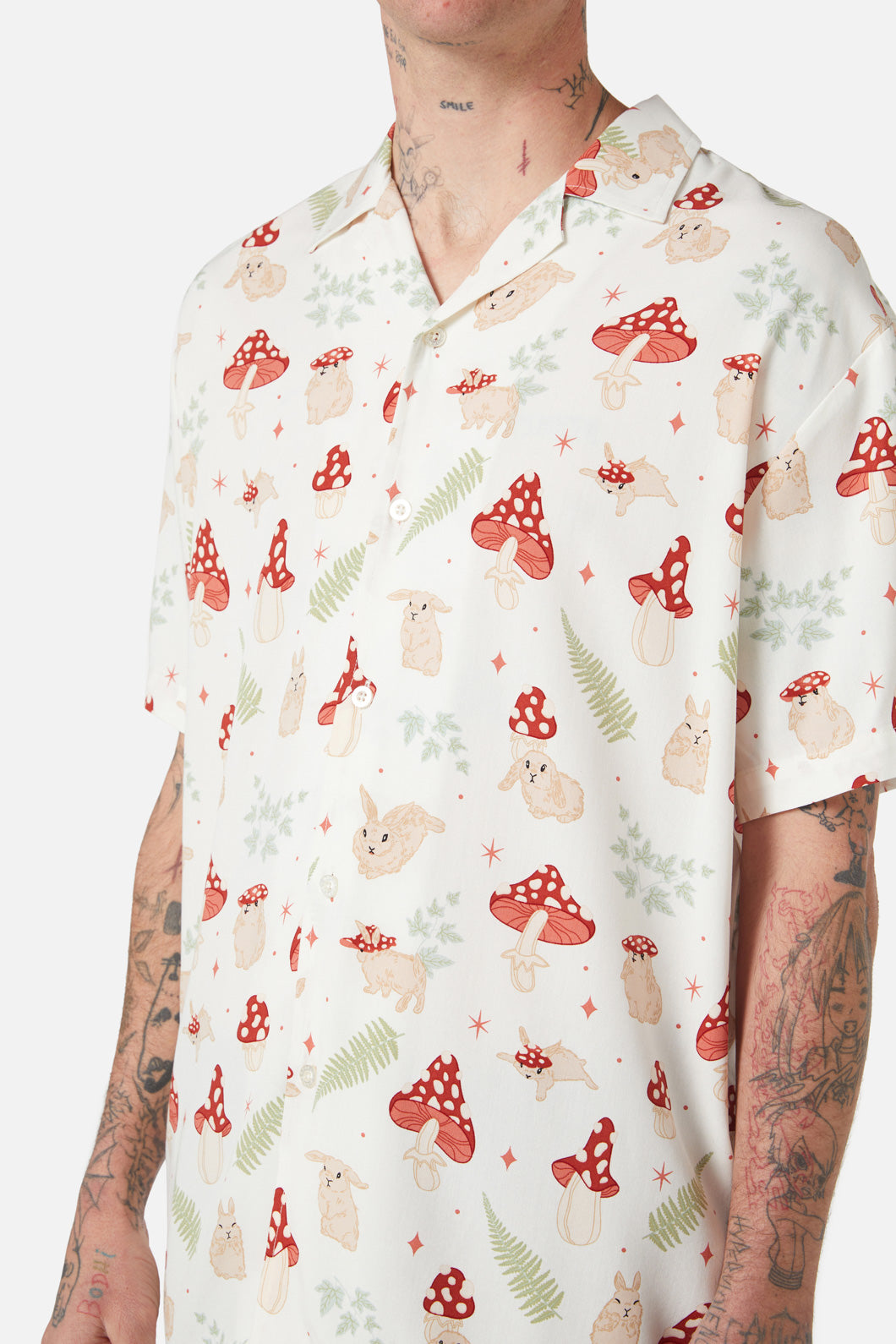 Dangerfield - Harmony Printed Shirt - cream