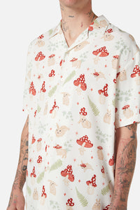 Dangerfield - Harmony Printed Shirt - cream