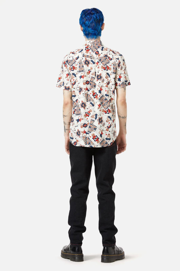 Dangerfield - Queen Of Cats SS Shirt - cream