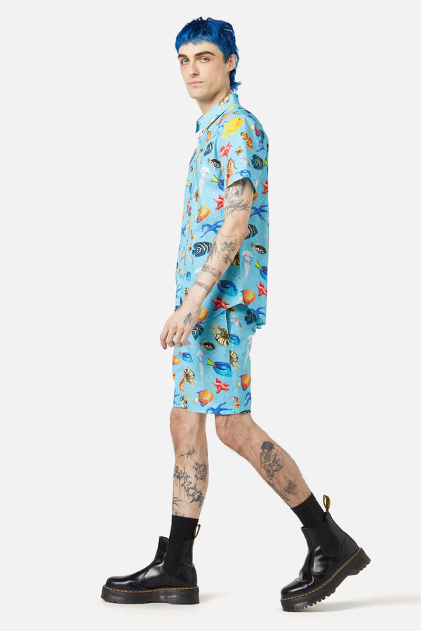 Dangerfield - Oceanic SS Shirt - blue