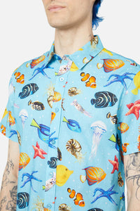 Dangerfield - Oceanic SS Shirt - blue