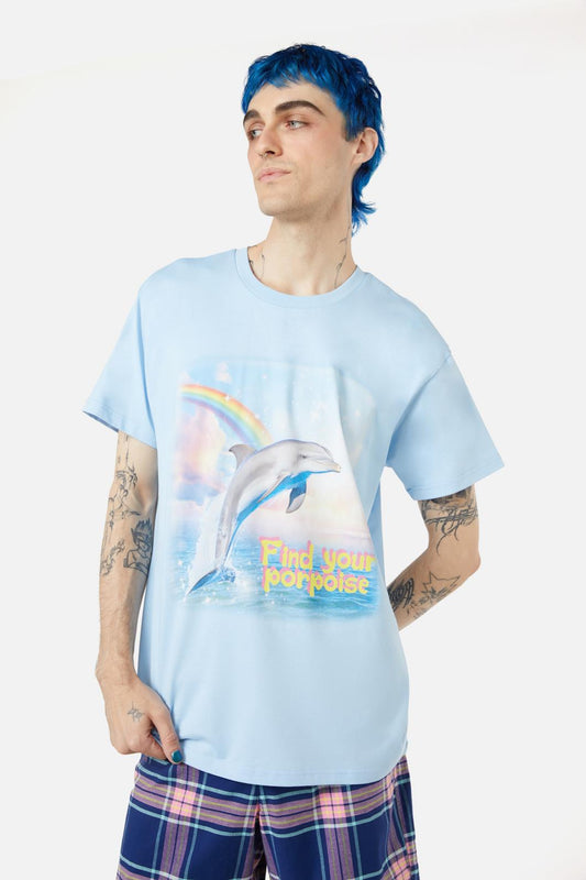 Dangerfield - Porpoise Tee - blue