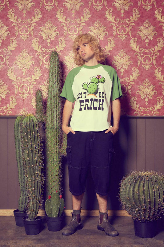 Dangerfield - Prick Me Tee - cream-green