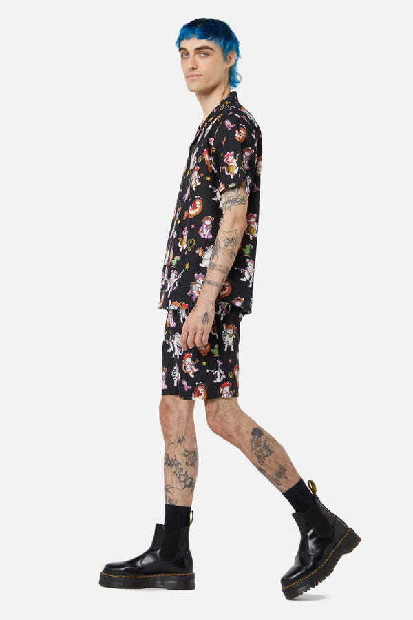 Dangerfield - Meowdy SS Shirt - black