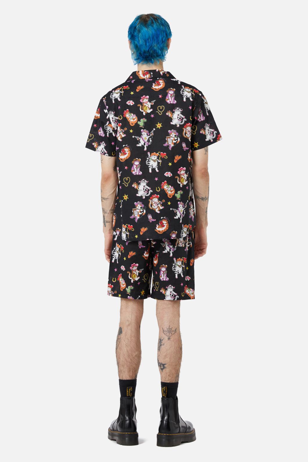 Dangerfield - Meowdy SS Shirt - black