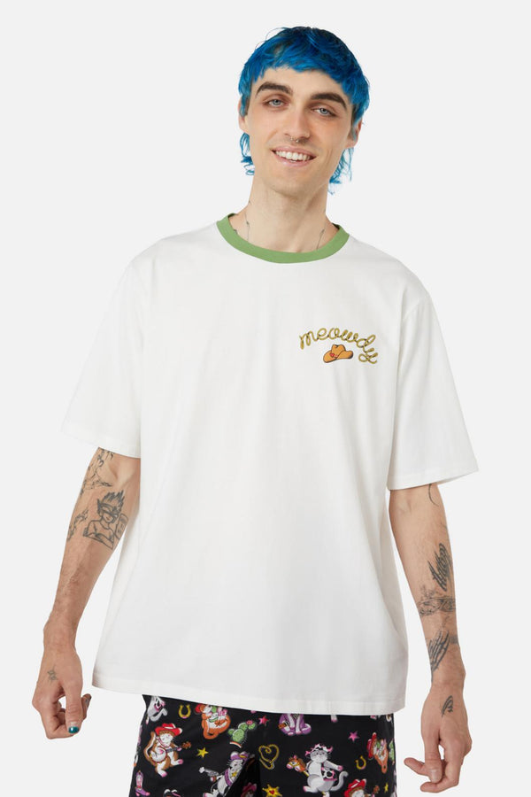 Dangerfield - Meowdy Band Tee - cream