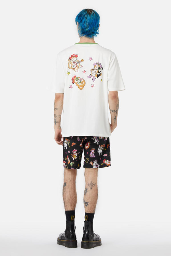 Dangerfield - Meowdy Band Tee - cream