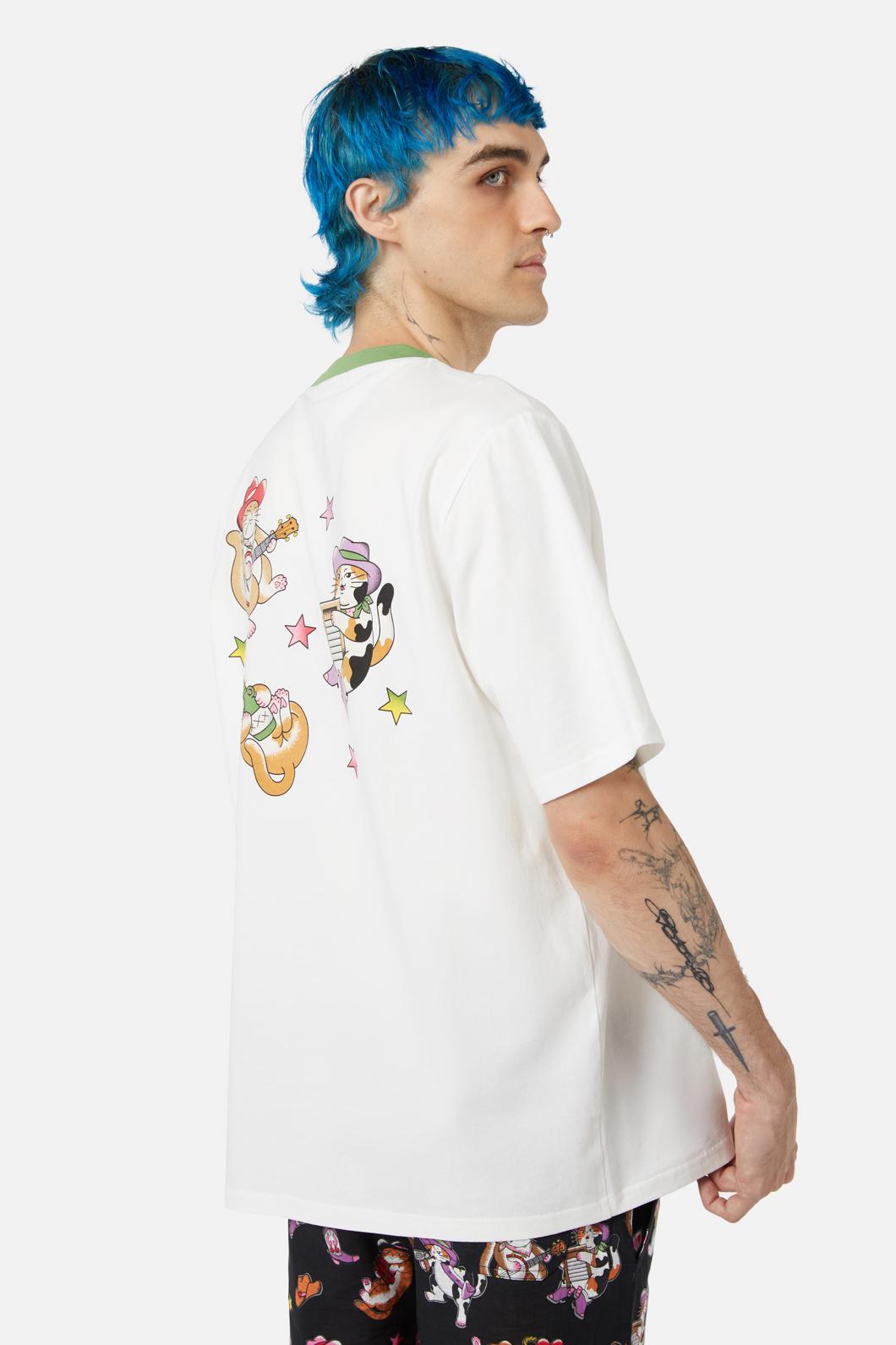 Dangerfield - Meowdy Band Tee - cream