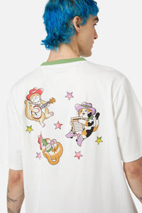 Dangerfield - Meowdy Band Tee - cream