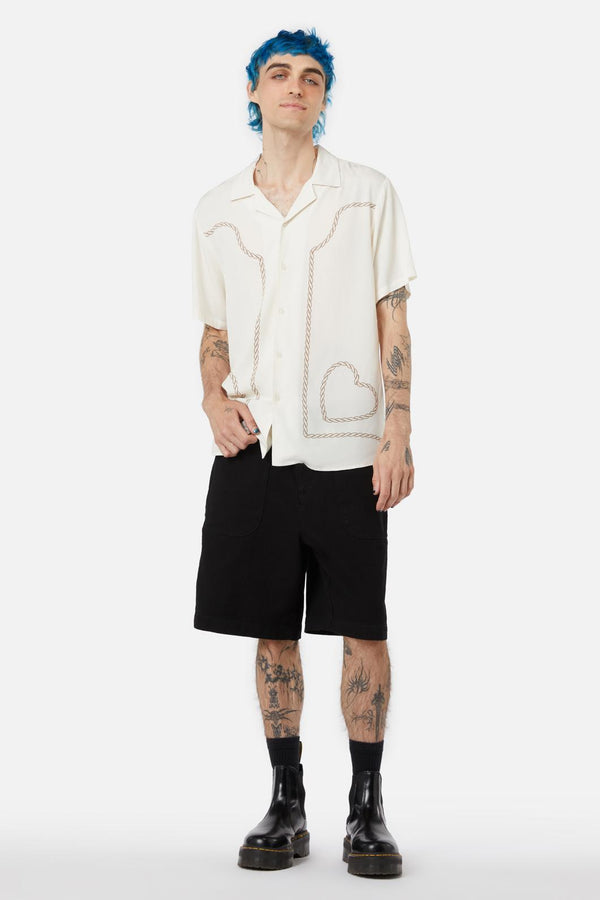 Dangerfield - Boot Scooting SS Shirt - cream