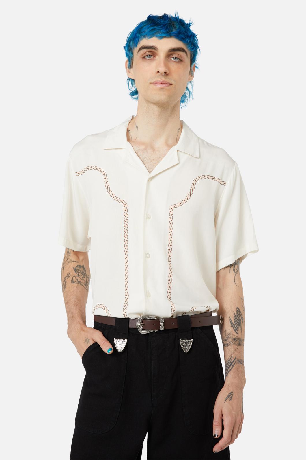 Dangerfield - Boot Scooting SS Shirt - cream