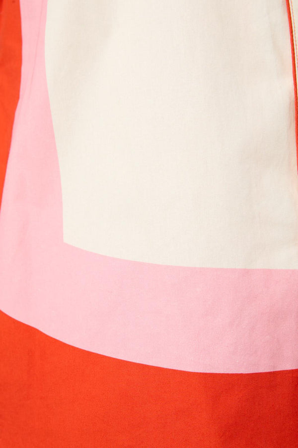 Dangerfield - Love Letter Stripe SS Shirt - pink-red