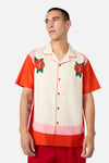 Dangerfield - Love Letter Stripe SS Shirt - pink-red
